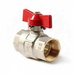 Кран шар. стандартный прох. ручка бабочка в/в 3/4" Pro Aqua Eco (уп.12/72)